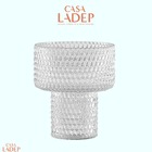Vaso Decorativo De Vidro Transparente 19cm 13511 Mart