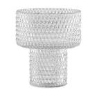 Vaso Decorativo De Vidro Transparente 19cm 13511 Mart
