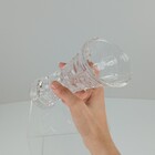 Vaso Decorativo De Vidro Transparente Design Laila 19x9x9cm