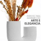 Vaso Decorativo Duplo Joana Artesanal 15cm Em Cimento Artesan