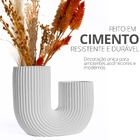 Vaso Decorativo Duplo Joana Artesanal 15cm Em Cimento Artesan