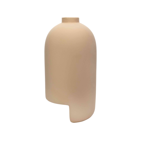 Vaso Decorativo Em Cerâmica Areia 30x15 Cm - D'rossi