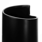 Vaso Decorativo Em Cerâmica Cilíndrico Preto 33x11 Cm M02 - D