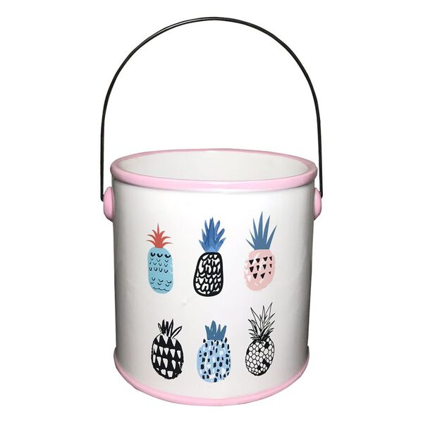 Vaso Decorativo Em Cerâmica Com Alça 12cm F04 - D'rossi