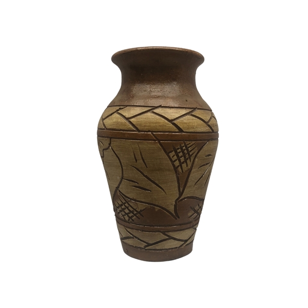 Vaso Decorativo Em Cerâmica Esmaltada Grande