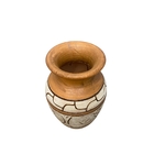 Vaso Decorativo Em Cerâmica Esmaltada Grande Desenho:flor