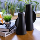 Vaso Decorativo Em Cerâmica Preto 33x16 M02 - D'rossi