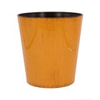 Vaso Decorativo Em Plastico Amarelo 16 5cm X 12 5cm X 17cm