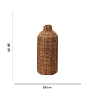 Vaso Decorativo Em Rattan 36x16 Cm - Indo Decorar