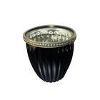 Vaso Decorativo Em Vidro Preto Com Dourado 9x8 5x8 5cm  - D'r