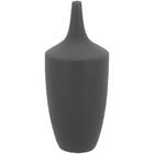 Vaso Decorativo Emma De Cerâmica Cinza Para Mesa Sala Quarto