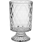 Vaso Decorativo Enfeite 18x11x11cm Vidro Transparente