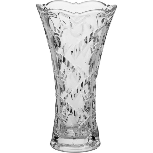Vaso Decorativo Enfeite 24x13x13cm Vidro Transparente