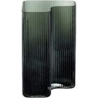 Vaso Decorativo Enfeite 24x15x15cm Vidro Verde