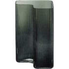 Vaso Decorativo Enfeite 24x15x15cm Vidro Verde