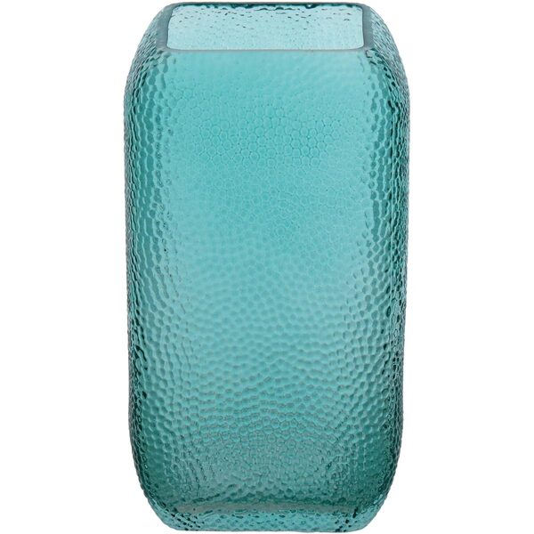 Vaso Decorativo Enfeite 25x14x14cm Vidro Azul