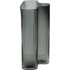 Vaso Decorativo Enfeite 25x19x12cm Vidro Verde