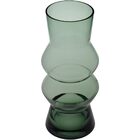Vaso Decorativo Enfeite 30x13x13cm Vidro Verde