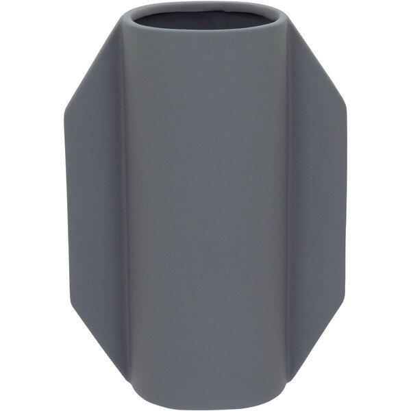 Vaso Decorativo Enfeite Casa Cerâmica 28x20x20cm Bege