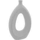 Vaso Decorativo Enfeite Casa Cerâmica 30x18x3cm Branco