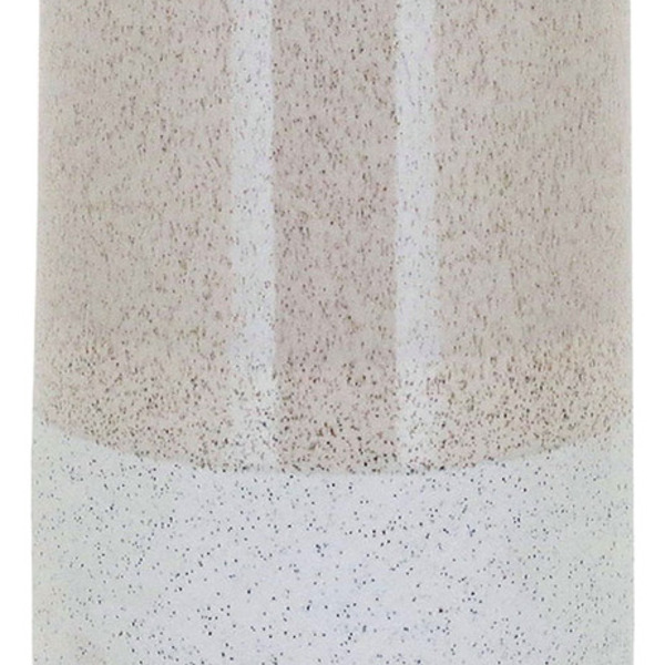 Vaso Decorativo Enfeite Casa Cerâmica 32x13x13cm Marfim