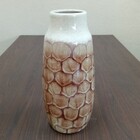 Vaso Decorativo Enfeite Casa Cerâmica 35x16x16cm Marrom