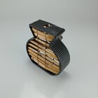 Vaso Decorativo Enfeite Casa Conceito Home&co Metal E Fibra 1