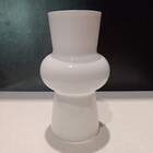 Vaso Decorativo Enfeite Casa Elipse Home&co Leitoso Vidro 20x