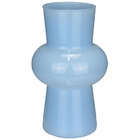 Vaso Decorativo Enfeite Casa Elipse Home&co Leitoso Vidro 20x