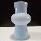 Vaso Decorativo Enfeite Casa Elipse Home&co Leitoso Vidro 20x