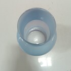 Vaso Decorativo Enfeite Casa Elipse Home&co Leitoso Vidro 20x