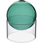 Vaso Decorativo Enfeite Casa Esfera Com Suporte Vidro 10x10x1