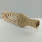 Vaso Decorativo Enfeite Casa Fibra 61x15x15cm Natural