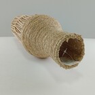 Vaso Decorativo Enfeite Casa Fibra 61x15x15cm Natural