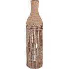 Vaso Decorativo Enfeite Casa Fibra 61x15x15cm Natural