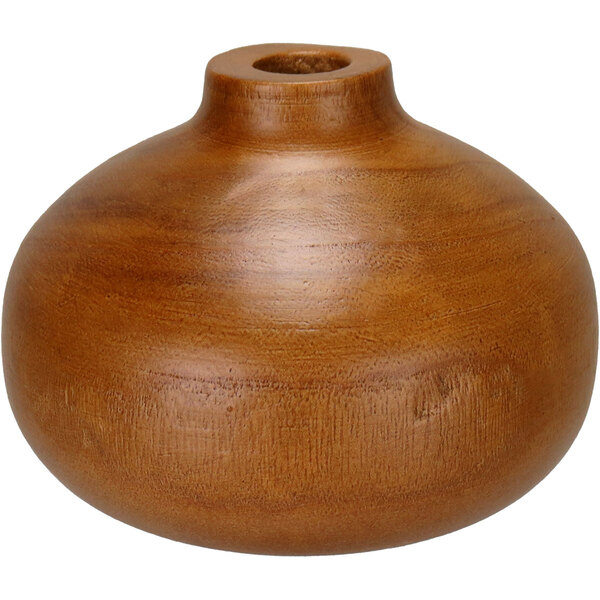 Vaso Decorativo Enfeite Casa Home&co Madeira 10x9x9cm Natural