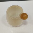 Vaso Decorativo Enfeite Casa Home&co Vidro 11x13x13cm Bege