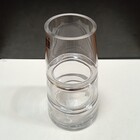 Vaso Decorativo Enfeite Casa Home&co Vidro 24x13x13cm Transpa