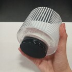 Vaso Decorativo Enfeite Casa Listras Home&co Vidro 10x10x10cm