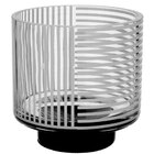 Vaso Decorativo Enfeite Casa Listras Home&co Vidro 10x10x10cm