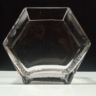 Vaso Decorativo Enfeite Casa Losango Home&co Vidro 10x20x17cm