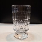 Vaso Decorativo Enfeite Casa Redondo Home&co Com Pé Vidro 10x