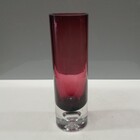 Vaso Decorativo Enfeite Casa Tubo Home&co Vidro 20x6x6cm Roxo