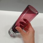 Vaso Decorativo Enfeite Casa Tubo Home&co Vidro 20x6x6cm Roxo