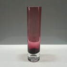 Vaso Decorativo Enfeite Casa Tubo Home&co Vidro 25x6x6cm Roxo