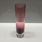 Vaso Decorativo Enfeite Casa Tubo Home&co Vidro 25x6x6cm Roxo