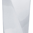 Vaso Decorativo Enfeite Casa Vidro 28x11x11cm Branco