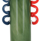 Vaso Decorativo Enfeite Casa Vidro 28x16x16cm Verde