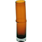 Vaso Decorativo Enfeite Casa Vidro 32x8x8cm Âmbar