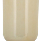 Vaso Decorativo Enfeite Casa Vidro 34x12x12cm Marfim